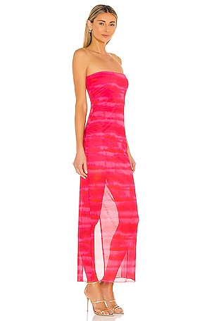 h:ours Rios Maxi Dress in Fuchsia