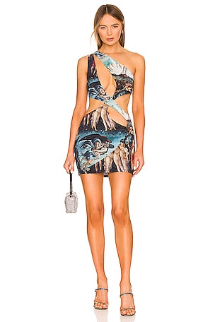shein off the shoulder dress SHEIN Modely Colorblock Off Shoulder Split Back Dress | Dress