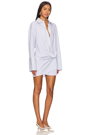 h:ours Faye Shirt Dress in Neutral