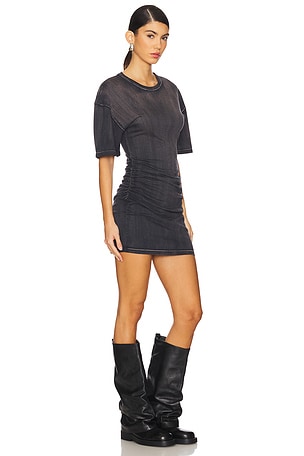 h:ours Reese Mini Dress in Grey