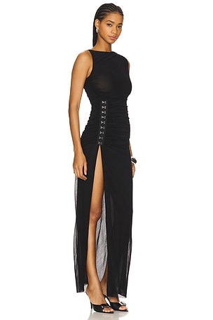 h:ours Aries Maxi Dress in Black