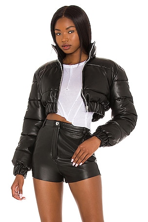 Blaine Cropped Puffer Jacket h:ours