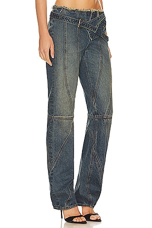 h:ours Katya Pant in Denim-Medium