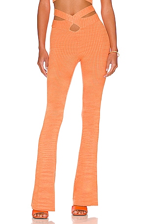 Perfect Moment Aurora Flare Race Pant in Red Orange