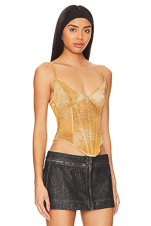 h:ours Jo Top in Olive