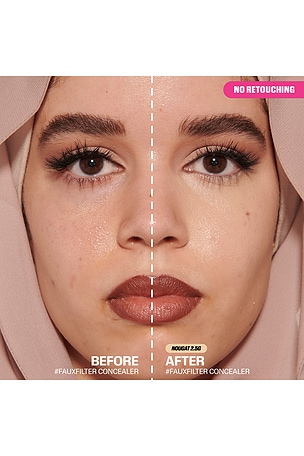 Huda Beauty Faux Filter Luminous Matte Concealer in Nougat 2