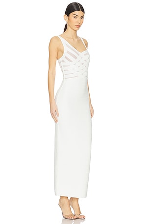 Herve Leger The Adeline Gown in White