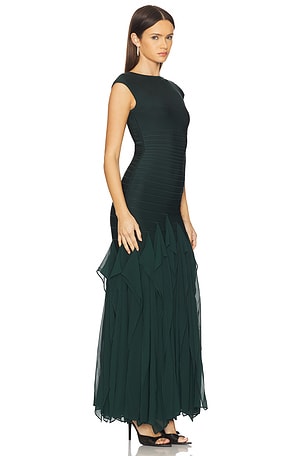 Herve Leger The Mya Gown in Green