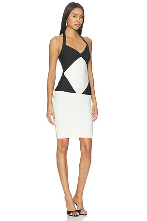 Herve Leger The Opening Night Dress in White,Black