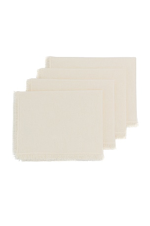 HAWKINS NEW YORK Essential Cotton Placemats Set Of 4 in Ivory