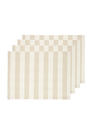 Essential Striped Set Of 4 Placemats HAWKINS NEW YORK