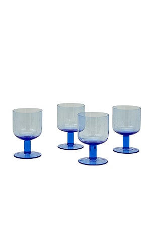 Simple Seeded Glassware Set Of 4 HAWKINS NEW YORK