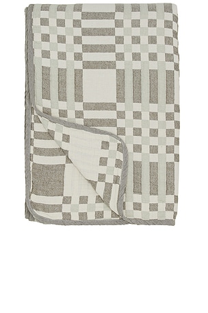 Queen Simple Plaid Blanket HAWKINS NEW YORK