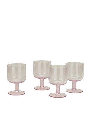 Simple Seeded Glassware Set Of 4 HAWKINS NEW YORK