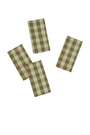 Essential Gingham Dinner Napkins Set Of 4 HAWKINS NEW YORK