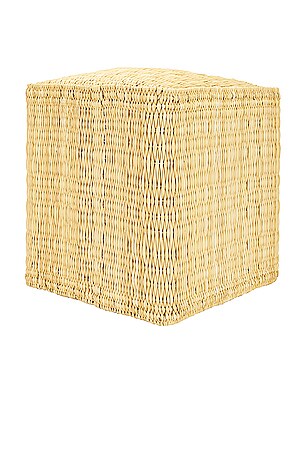 HAWKINS NEW YORK Woven Pouf in Brown