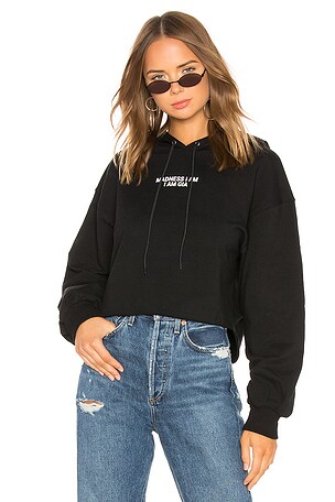 I am gia cropped hoodie sale