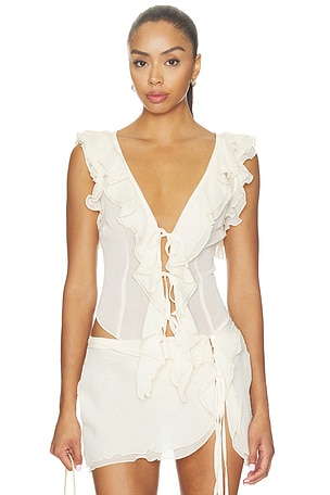 Sapphire Ruffle Top I.AM.GIA