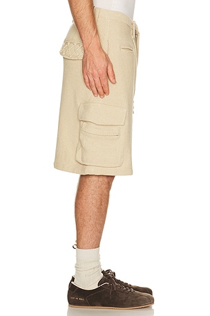 ISA BOULDER Gridmarch Short in Beige