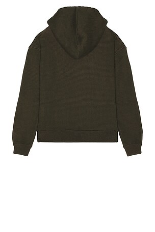 ISA BOULDER Triangle Zip Hoodie in Dark Green. Size XL/1X. Also