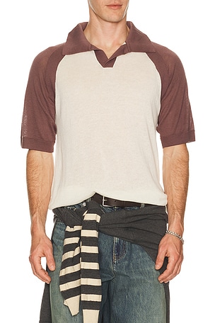 Raglan Polo Shirt ISA BOULDER