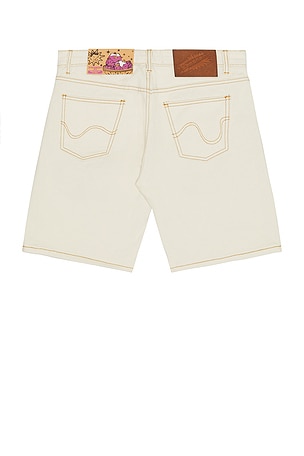 ICECREAM Jean Shorts in White. Size 38. Also