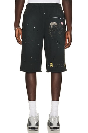 ICECREAM Milk Shake Terry Shorts in Grey