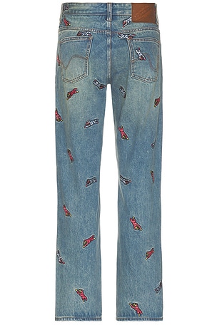 ICECREAM All Caps Strawberry Fit Jean in Blue