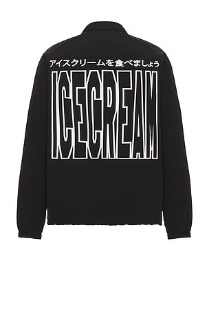 ICECREAM Flourish Coaches Jacket in Black