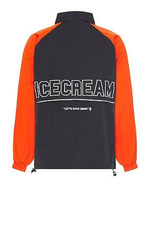 ICECREAM Swish Jacket in Black, Orange