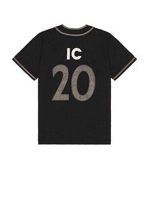 ICECREAM Betts Short Sleeve Button Up Shirt in Black