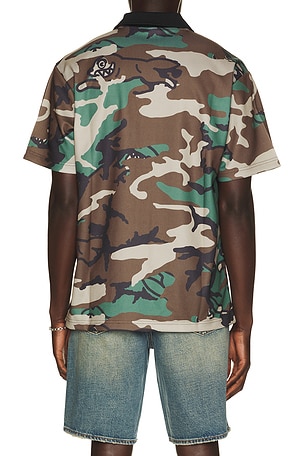 ICECREAM Acid Short Sleeve Soccer Jersey in Green