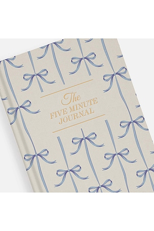 Intelligent Change Five Minute Journal Blue Bow in Baby Blue