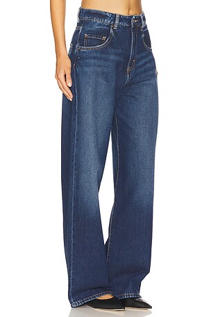 Icon Denim Poppy Wide Leg Jeans in Blue