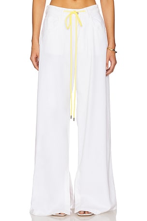 Icon Denim Gracy Wide Leg Jogger in White