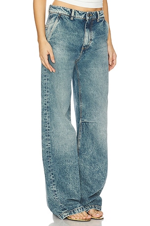 Icon Denim Ava Wide Leg Jeans in Blue