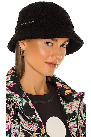 Isabel Marant Denji Hat in Black | REVOLVE