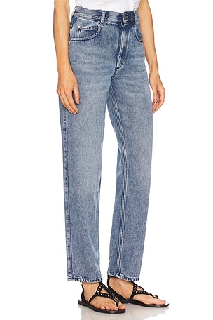 Isabel Marant Jenny Wide Leg in Denim-Medium. Size 40/8. Also