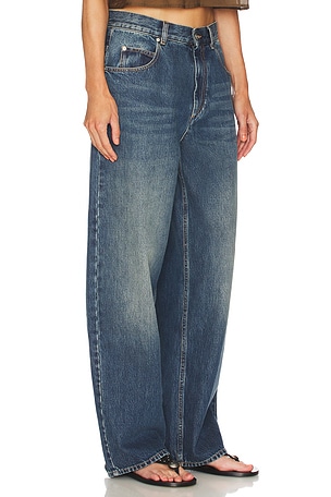 Isabel Marant Joanny Wide Leg in Denim-Medium. Size 38/6. Also