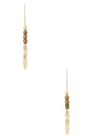 Isabel Marant Adriel Hoops in Metallic Gold
