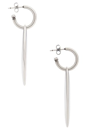 Isabel Marant Pendant Earrings in Metallic Silver