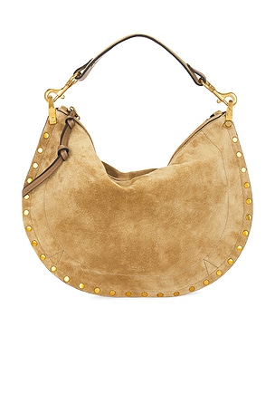 Isabel Marant Oskan Soft Zipped Bag in Taupe