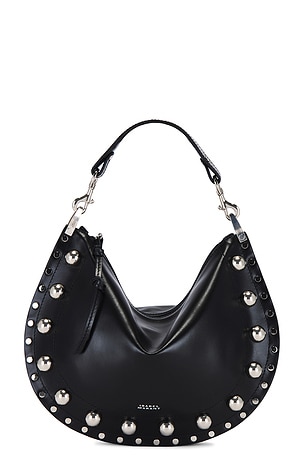 Isabel Marant Oskan Soft Zipped Bag in Black