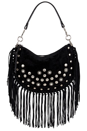 Isabel Marant Kanao Shoulder Strap Bag in Black