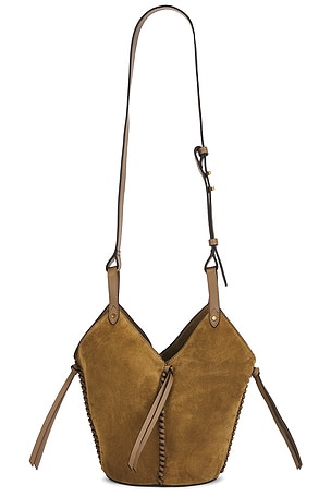 Isabel Marant Tampa Mini Suede Bag in Brown