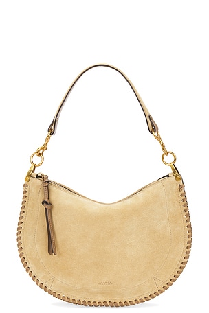 Isabel Marant Oskan Soft Zip Bag in Tan