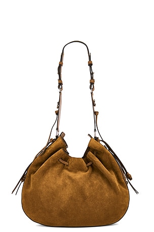 Isabel Marant Bolton Hobo Crossbody Bag in Cognac