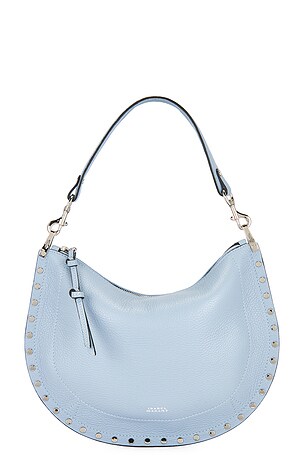 Isabel Marant Oskan Soft Zip Bag in Baby Blue