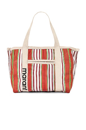 ★Isabel Marant★ Darwen Stripe Tote Bag Orange Multicolor P Darwen bag Woman white-blue-orange | ISABEL MARANT Official