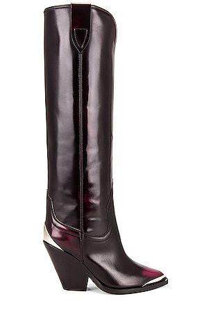 Isabel Marant 24PJU0045FBB1H07I02FK 関税送料込 Isabel Marant Lomero boot in Black & Pink | REVOLVE